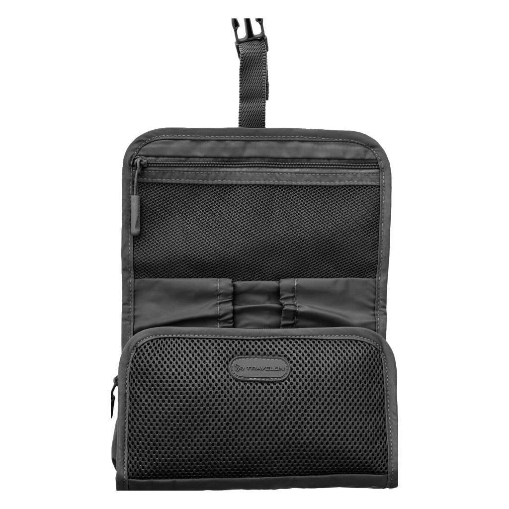 Travelon, Compact Tech Organizer, Tech Organizer, Black, Top view