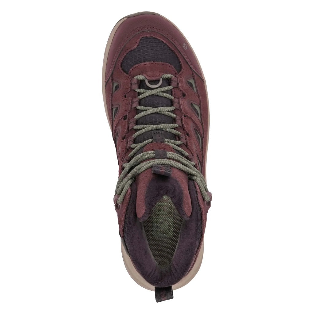 Oboz, Sawtooth Ascent Mid Insulated WP, Women's, Boot, Berry, Top view