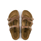 Birkenstock, Franca Tobacco Oiled Leather, Women's, Sandal, Tobacco, Top view