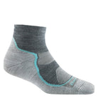 Darn Tough, Light Hiker Quarter, Women's, Hiking Sock, Slate, Side view