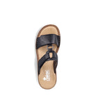 Rieker, 60885, Women's, Sandal, Black, Top view