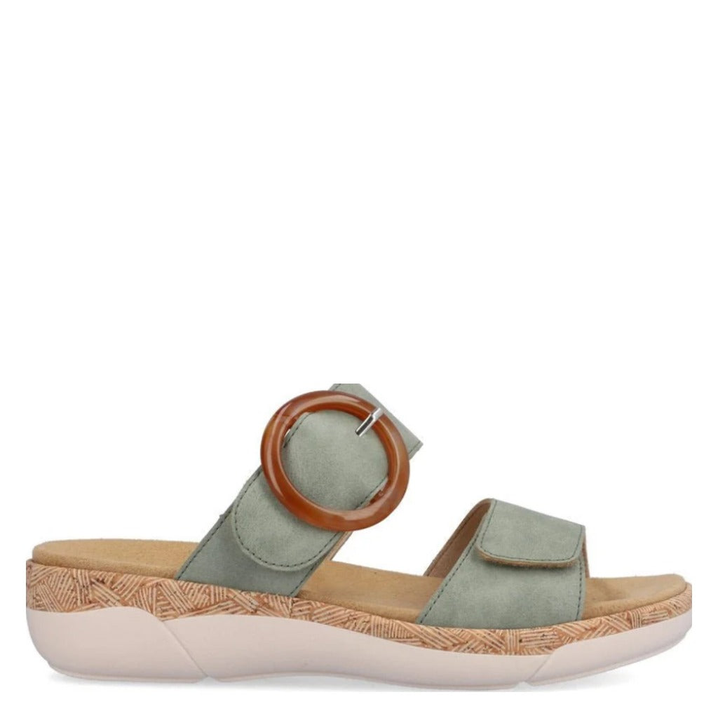 Remonte, R6858, Women's, Sandal, Green, Side view
